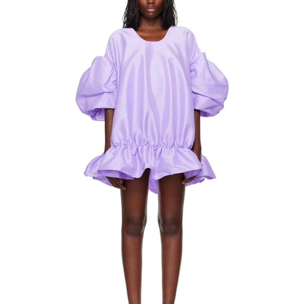 Kika Vargas Gigi Short Dress Lilac